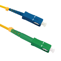 Qoltec 54289 kabel optyczny 1 m SC OS2 Żółty
