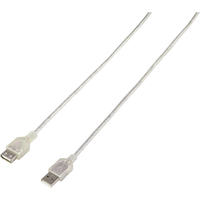Renkforce RF-4538152 USB kábel 3 M USB 2.0 USB A Átlátszó