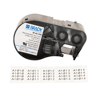 Brady M-48-498 etichetta per stampante Nero, Bianco Etichetta per stampante autoadesiva