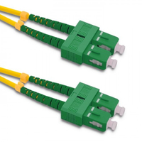 Qoltec 54093 câble de fibre optique 180 m SC G.652D Jaune