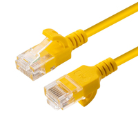 Microconnect V-UTP6A10Y-SLIM kabel sieciowy Żółty 10 m Cat6a U/UTP (UTP)