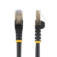 StarTech.com 5m CAT6a Ethernet Cable - 10 Gigabit Shielded Snagless RJ45 100W PoE Patch Cord - 10GbE STP Network Cable w/Strain Relief - Black Fluke Tested/Wiring is UL Certifie...