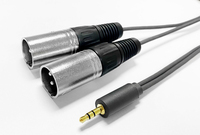 Vivolink PROMJXLRS15 Audio-Kabel 15 m 3.5mm 2 x XLR Schwarz