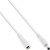 InLine DC extension cable, DC male/female 4.0x1.7mm, AWG 18, white 5m