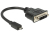 DeLOCK 65563 câble vidéo et adaptateur 0,2 m DVI-D Micro-HDMI Noir