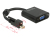 DeLOCK 62641 video átalakító kábel 0,25 M Mini DisplayPort VGA (D-Sub) Fekete