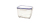 Borgonovo 0033542 recipiente de almacenar comida Rectangular Caja 0,835 L Azul, Transparente 1 pieza(s)