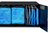 Leba NoteBag NB2-5TAB-BLUE Beweglicher Wagen und Schrank Gehäuse zur Verwaltung tragbarer Geräte Blau
