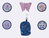 Beckmann Classic Schulranzen-Set Mädchen Polyester Blau