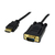 MCL MC287-1.5M adaptador de cable de vídeo 1,5 m HDMI tipo A (Estándar) VGA (D-Sub) Negro