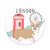 PopSockets London Passieve houder E-book lezer, Mobiele telefoon/Smartphone, Tablet/UMPC Meerkleurig