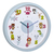 TFA-Dostmann 60.3051 Fali Quartz clock Kör alakú Kék, Zöld, Rózsaszín