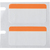Brady THT-310-494-10-OR printer label Orange, White Self-adhesive printer label