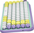 Logitech POP Keys Tastatur Universal RF Wireless + Bluetooth QWERTY Portuguesisch Grün, Violett, Weiß, Gelb
