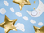 PartyDeco Girlande Little Star - Wolken, 1,45 m