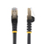 StarTech.com 0.50m CAT6a Ethernet Cable - 10 Gigabit Shielded Snagless RJ45 100W PoE Patch Cord - 10GbE STP Network Cable w/Strain Relief - Black Fluke Tested/Wiring is UL Certi...