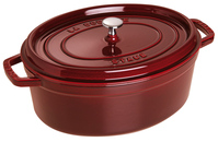 Cocotte, 23 cm, Grenadine-Rot, oval, Gusseisen, Serie: La Cocotte. Marke: Staub