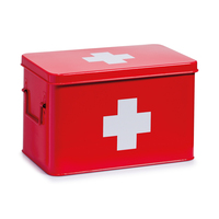 Zeller Medizin-box, Metall, rot