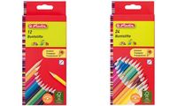 herlitz Crayons de couleur triangulaires, étui carton de 6 (54412013)