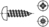 DIN 7981 Linsen-Blechschrauben mit Kreuzschlitz H, Form C A2 2,9x13mm KP