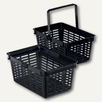 Durable Einkaufskorb Shopping Basket 19 Liter, H 250 x B 400 x T 300 mm, schwarz