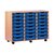 Jemini Mobile Storage Unit 24 Tray Beech (Dimensions: W870 x D495 x H650mm) KF72568