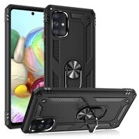 NALIA Ring Cover compatible with Samsung Galaxy A51 Case, Shockproof Kickstand Mobile Skin with 360° Finger Holder, Slim Protective Hardcase & Silicone Bumper, for Magnetic Car ...