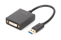 USB 3.0 auf DVI Adapter, Eingang USB, Ausgang DVI, Auflösung bis zu 1080p
