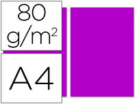 Papel Color Liderpapel A4 80G/M2 Fucsia Paquete de 100