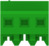 Buchsengehäuse, 3-polig, RM 2.54 mm, abgewinkelt, grün, 3-640443-3