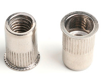 M4 X 10 REDUCED COUNTERSUNK KNURLED INSERT NUT (GRIP=0.5-3.0) A2