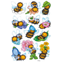 Schmuck-Etiketten, DECOR Lustige Bienen, bunt, 36 Stück