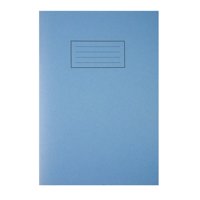 Silvine A4 Exercise Book Ruled Blue 80 Pages (Pack 10)