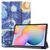 Tri-fold caster hard shell cover - Starry Sky Style for Samsung Tablet-Hüllen