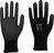Nylon-Handschuh, schwarz, Größe S