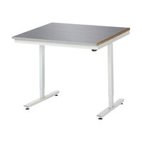 Work table, electric height adjustment