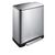 Stainless steel waste collector with pedal, rectangular