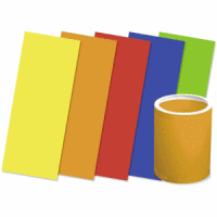 Laternenzuschnitte Uni Color-Transparentpapier 20x50cm 115g/qm VE=25 Stück 5 Farben