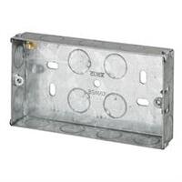 Galvanised 25MM Double Gang Back Box