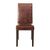 Bolero Faux Leather Dining Chairs in Antique Brown Height 510mm Pack of 2