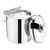 Olympia Ice Bucket with Lid and Tongs Made of Stainless Steel Capacity 1.23L