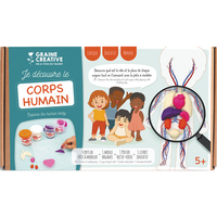 GRAINE CREATIVE Kit de moulage éducatif, pour découvrir le fonctionnement du corps et les organes - produit supprimé à épuisement du stock