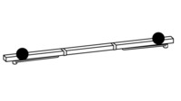 DORMA Gleitschienenschliessfolgeregler GSR-EMF 2 / V XEA, Normalversion für TB 1350-2500mm mit elektrom. Festellung im Stand- und Gehflügel Farbe silber (P600)