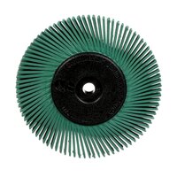 Scotch-Brite™ Radial Bristle Brush BB-ZB mit Kunststoff-Flansch, grün, 152,4 mm x 12,7 mm x 25,4 mm, P50, Typ A
