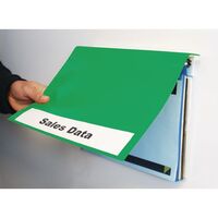 Wall mounted ring binder covers - green