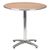 Slatted cafe furniture - Table circular top table