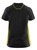 Damen Polo Shirt schwarz/gelb - Rückansicht