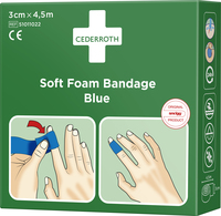 Cederroth Soft Foam Bandage Blue 3x450cm