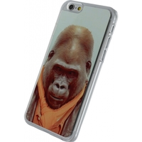 Xccess Metal Plate Cover Apple iPhone 6/6S Funny Gorilla