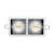 LED Downlight MINI KARDAN E2 BIO, eckig, 2-flammig, 38°, 2x 7W, 3000K, IP40, titan matt